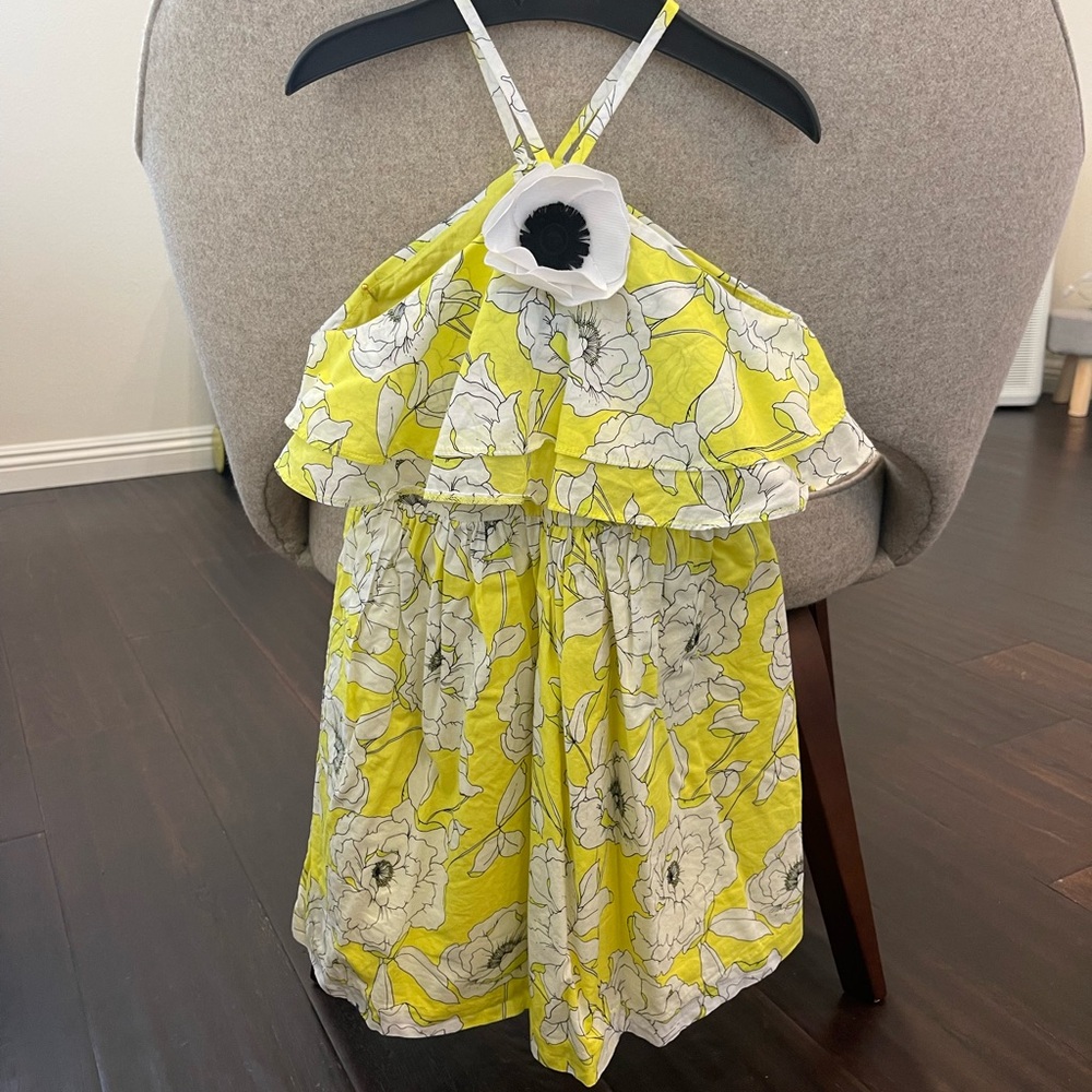 Janie and Jack Yellow Floral Dress